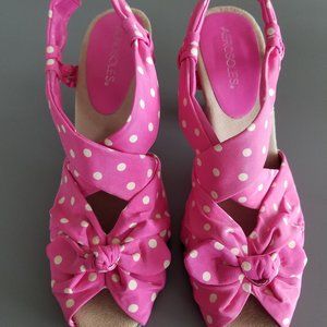 Cute Pink Polka Dot Sandals